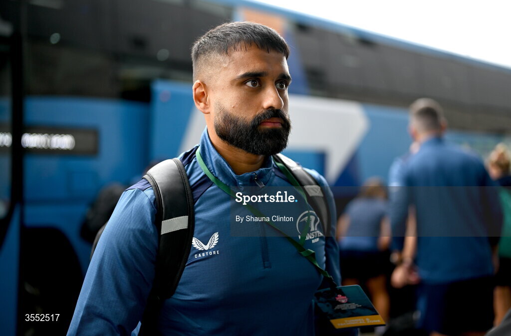 29 August 2026; Leinster head coach Sana Govender arrives ahead of the Vodafone Womens Interprovincial Championship final match between Munster and Leinster at Dexcom Stadium in Galway. Photo by Shauna Clinton/Sportsfile
