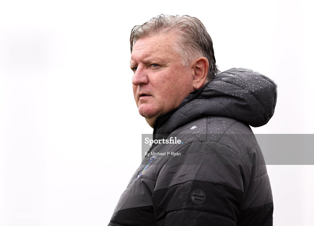 29 August 2026; Newbridge Town manager Martin Russell during the FAI National League Group 3 match between CK United and Newbridge Town at SETU Sports Complex in Carlow. Photo by Michael P Ryan/Sportsfile