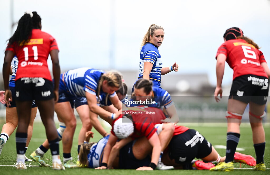 29 August 2026; Stacey Flood of Leinster during the Vodafone Womens Interprovincial Championship final match between Munster and Leinster at Dexcom Stadium in Galway. Photo by Shauna Clinton/Sportsfile