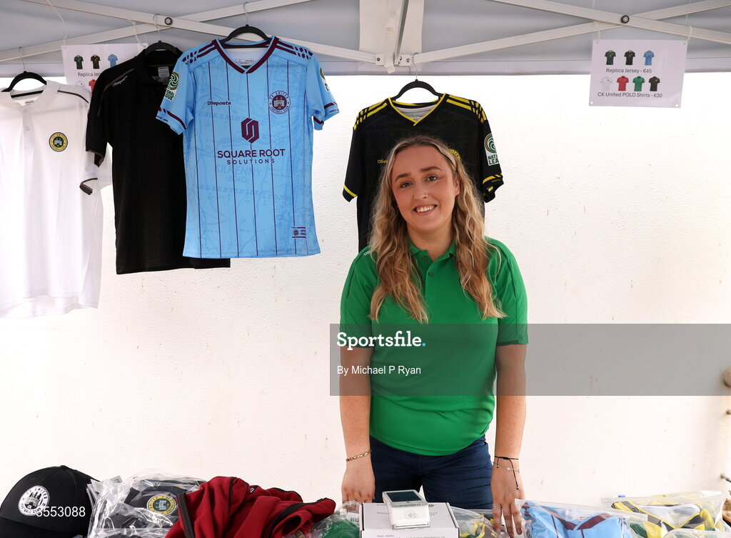 29 August 2026; CK United match official Maeve Egan poses for a pictire before the FAI National League Group 3 match between CK United and Newbridge Town at SETU Sports Complex in Carlow. Photo by Michael P Ryan/Sportsfile