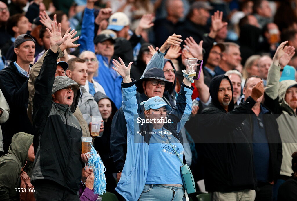 29 August 2026; Supporters during the 2026 Aer Lingus College Football Classic match between TCU and North Carolina at the Aviva Stadium in Dublin. Photo by Thomas Flinkow/Sportsfile