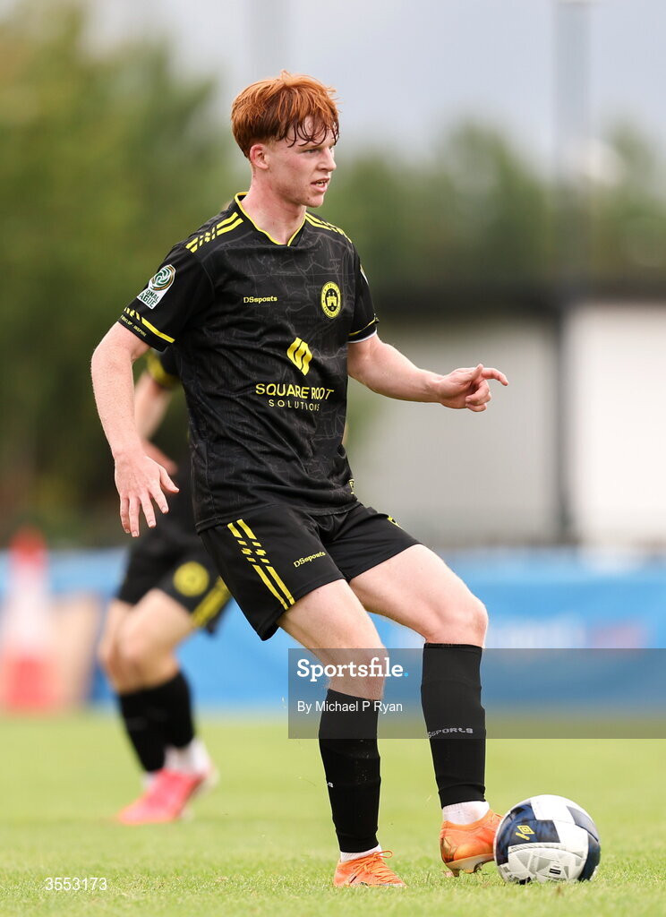 29 August 2026; Daniel McGrath of CK United during the FAI National League Group 3 match between CK United and Newbridge Town at SETU Sports Complex in Carlow. Photo by Michael P Ryan/Sportsfile