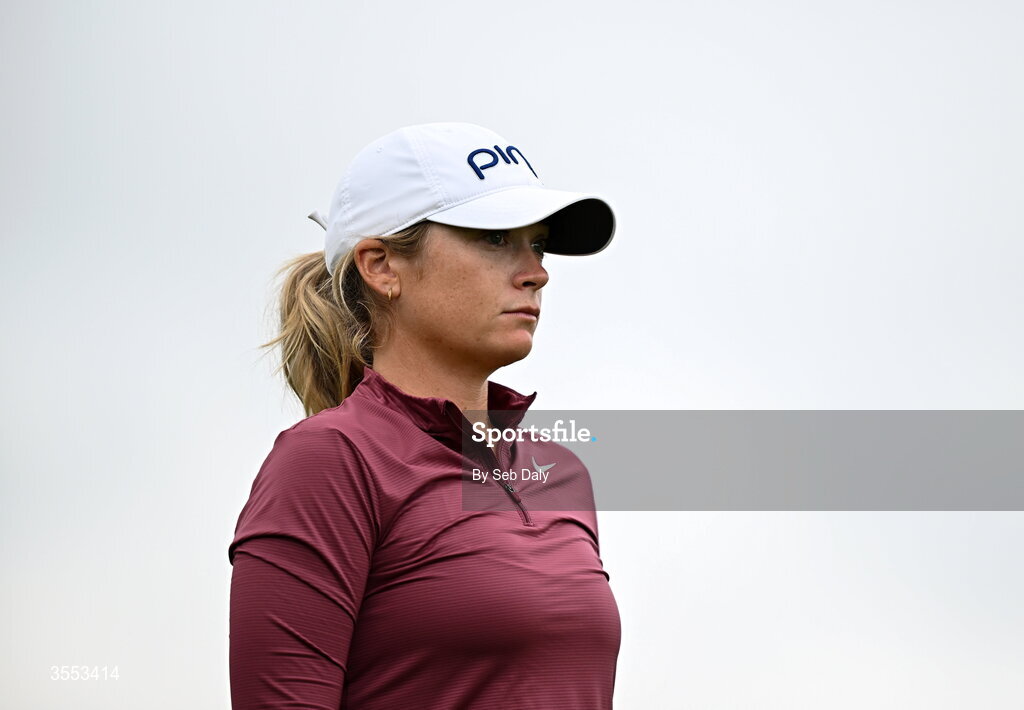 30 August 2026; Amelia Garvey of New Zealand walks to the first tee during day four of the 2026 KPMG Women’s Irish Open Golf Championship at The K Club in Straffan, Kildare. Photo by Seb Daly/Sportsfile
