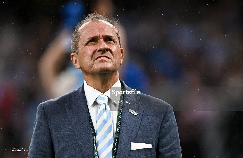 29 August 2026; ACC Commissioner Jim Phillips during the 2026 Aer Lingus College Football Classic match between TCU and North Carolina at the Aviva Stadium in Dublin. Photo by Seb Daly/Sportsfile