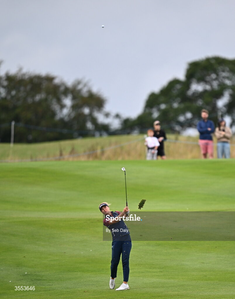 30 August 2026; Sara Kouskova of Czech Republic plays a shot from the fourth fairway during day four of the 2026 KPMG Women’s Irish Open Golf Championship at The K Club in Straffan, Kildare. Photo by Seb Daly/Sportsfile