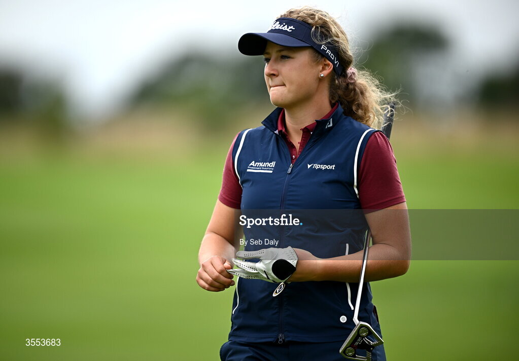 30 August 2026; Sara Kouskova of Czech Republic on the fourth green during day four of the 2026 KPMG Women’s Irish Open Golf Championship at The K Club in Straffan, Kildare. Photo by Seb Daly/Sportsfile