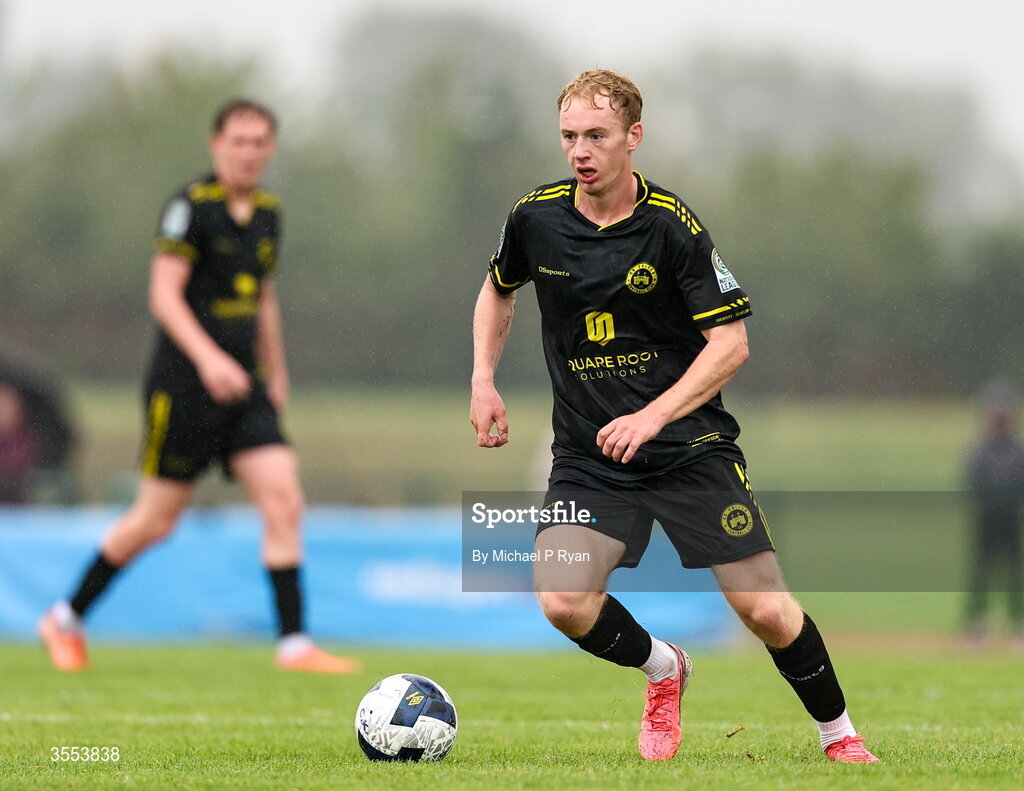 29 August 2026; Harry Sherlock of CK United during the FAI National League Group 3 match between CK United and Newbridge Town at SETU Sports Complex in Carlow. Photo by Michael P Ryan/Sportsfile