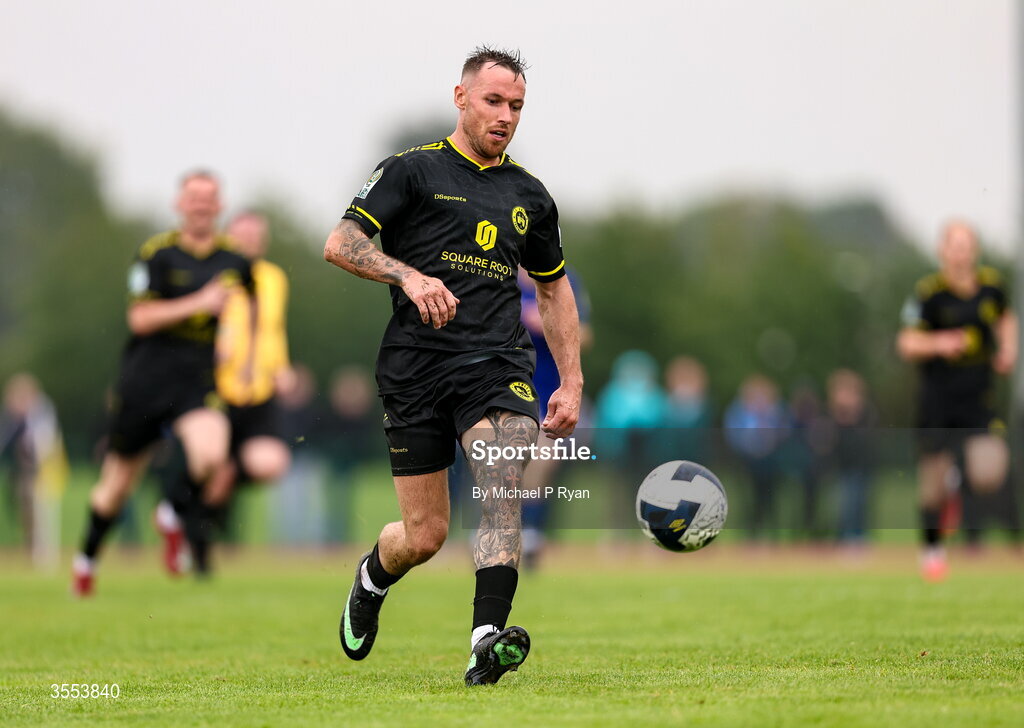 29 August 2026; Emmet Nugent of CK United during the FAI National League Group 3 match between CK United and Newbridge Town at SETU Sports Complex in Carlow. Photo by Michael P Ryan/Sportsfile