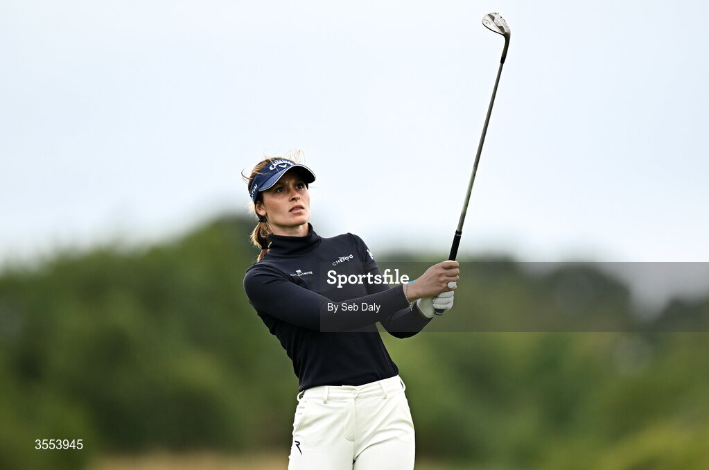 30 August 2026; Alessandra Fanali of Italy watches her shot from the 15th fairway during day four of the 2026 KPMG Women’s Irish Open Golf Championship at The K Club in Straffan, Kildare. Photo by Seb Daly/Sportsfile