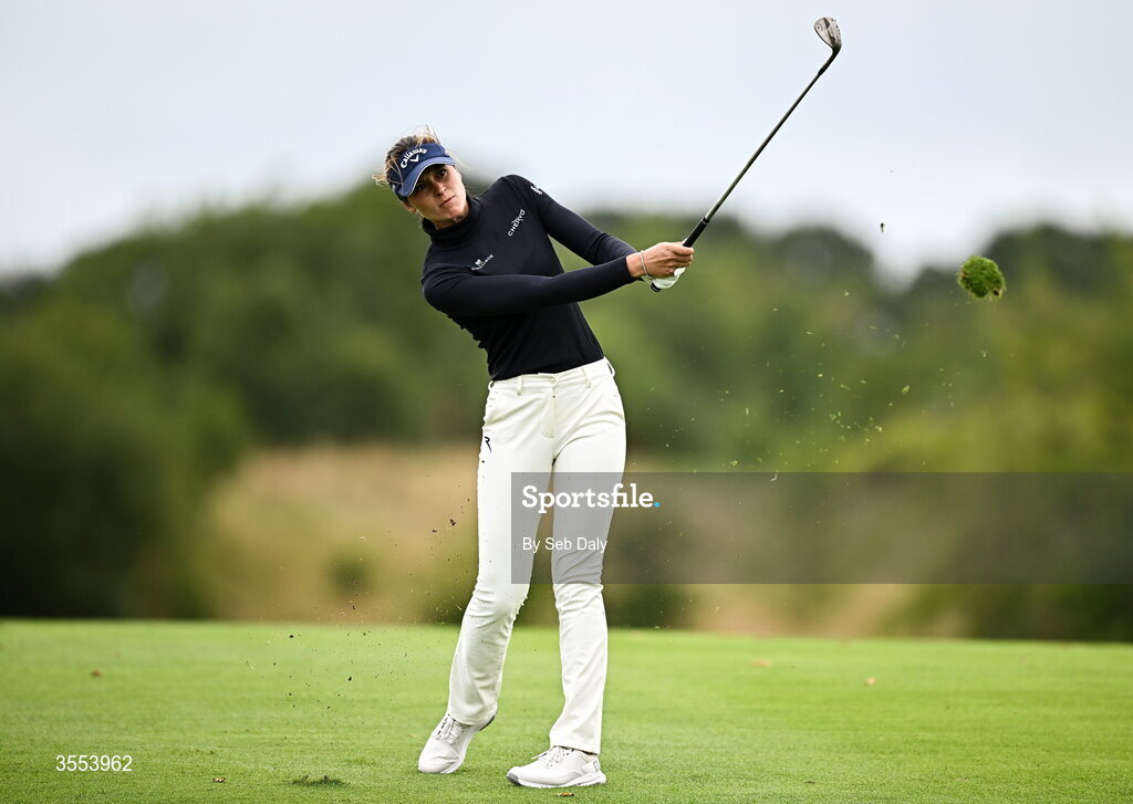 30 August 2026; Alessandra Fanali of Italy plays a shot on the 15th hole during day four of the 2026 KPMG Women’s Irish Open Golf Championship at The K Club in Straffan, Kildare. Photo by Seb Daly/Sportsfile