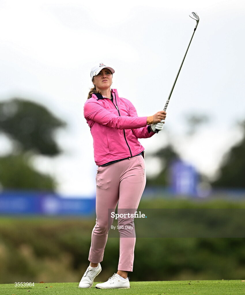 30 August 2026; Dorthea Forbrigd of Norway watches her shot from the 15th fairway during day four of the 2026 KPMG Women’s Irish Open Golf Championship at The K Club in Straffan, Kildare. Photo by Seb Daly/Sportsfile