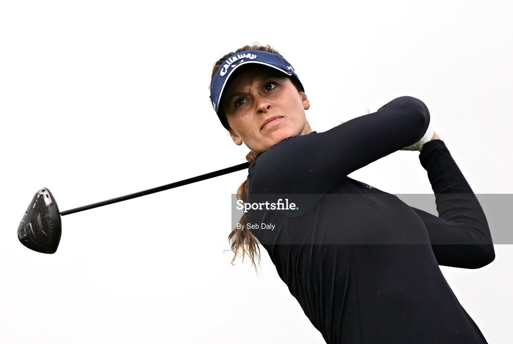 30 August 2026; Alessandra Fanali of Italy watches her tee shot on the 16th hole during day four of the 2026 KPMG Women’s Irish Open Golf Championship at The K Club in Straffan, Kildare. Photo by Seb Daly/Sportsfile
