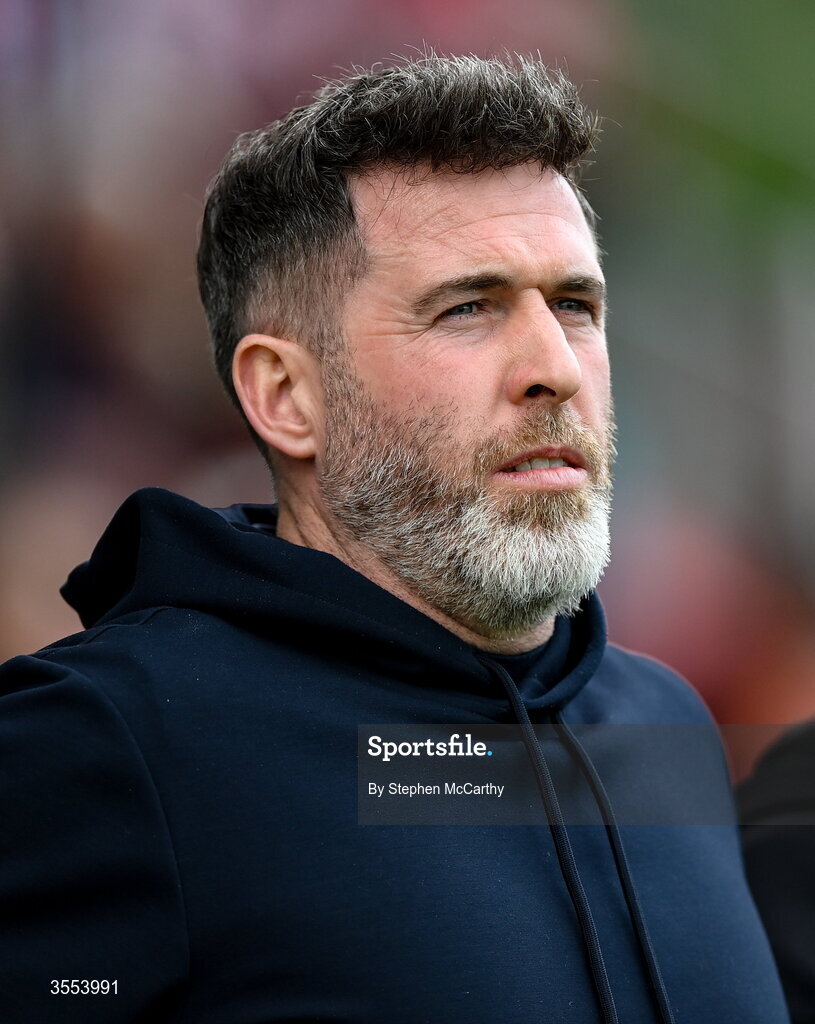 30 August 2026; Shamrock Rovers manager Stephen Bradley during the SSE Airtricity Men’s Premier Division match between Derry City and Shamrock Rovers at The Ryan McBride Brandywell Stadium in Derry. Photo by Stephen McCarthy/Sportsfile