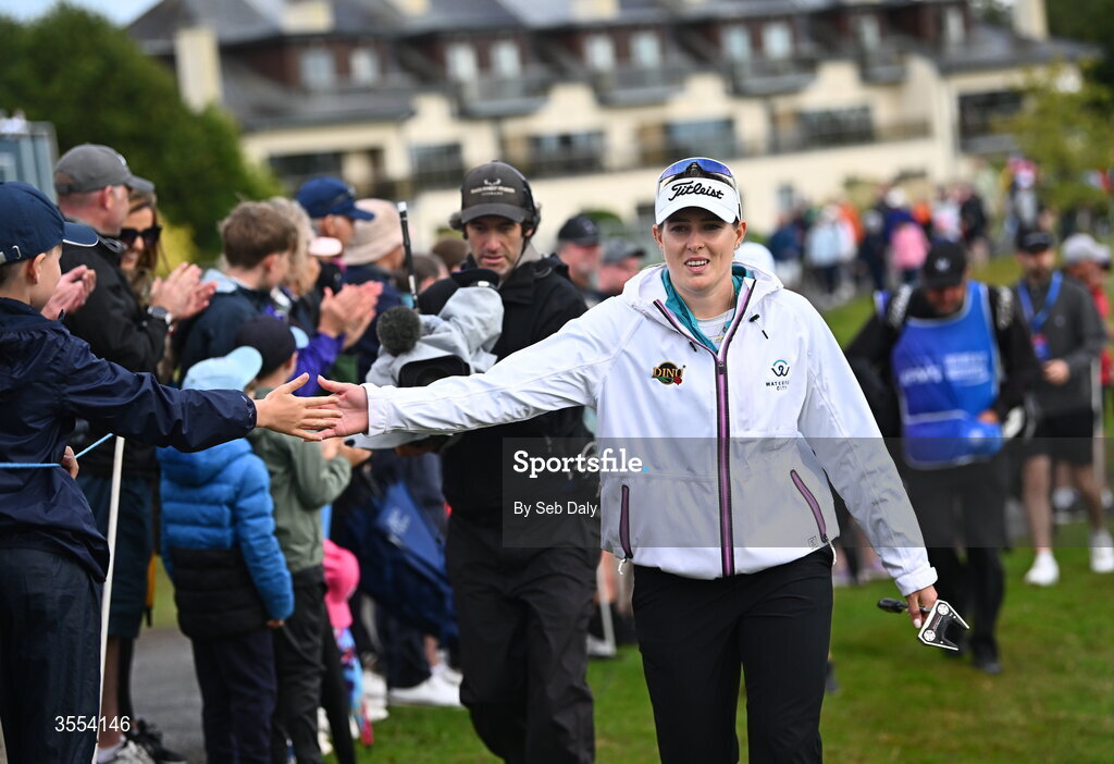 30 August 2026; Casandra Alexander of South Africa walks to the 18th green during day four of the 2026 KPMG Women’s Irish Open Golf Championship at The K Club in Straffan, Kildare. Photo by Seb Daly/Sportsfile