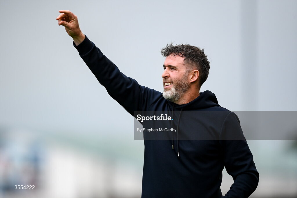 30 August 2026; Shamrock Rovers manager Stephen Bradley reacts during the SSE Airtricity Men’s Premier Division match between Derry City and Shamrock Rovers at The Ryan McBride Brandywell Stadium in Derry. Photo by Stephen McCarthy/Sportsfile