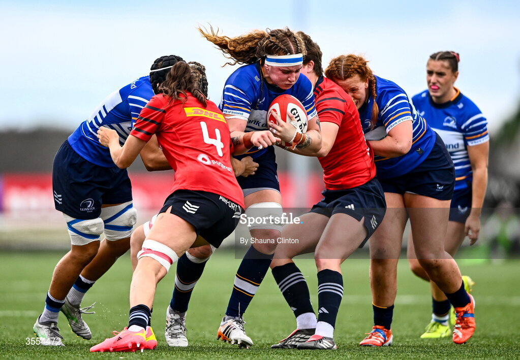 29 August 2026; Ruth Campbell of Leinster during the Vodafone Womens Interprovincial Championship final match between Munster and Leinster at Dexcom Stadium in Galway. Photo by Shauna Clinton/Sportsfile