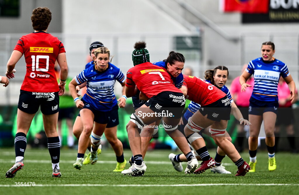 29 August 2026; Kate Jordan of Leinster during the Vodafone Womens Interprovincial Championship final match between Munster and Leinster at Dexcom Stadium in Galway. Photo by Shauna Clinton/Sportsfile