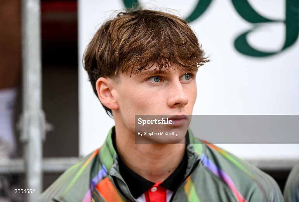 30 August 2026; Yoann Prigent of Derry City before the SSE Airtricity Men’s Premier Division match between Derry City and Shamrock Rovers at The Ryan McBride Brandywell Stadium in Derry. Photo by Stephen McCarthy/Sportsfile