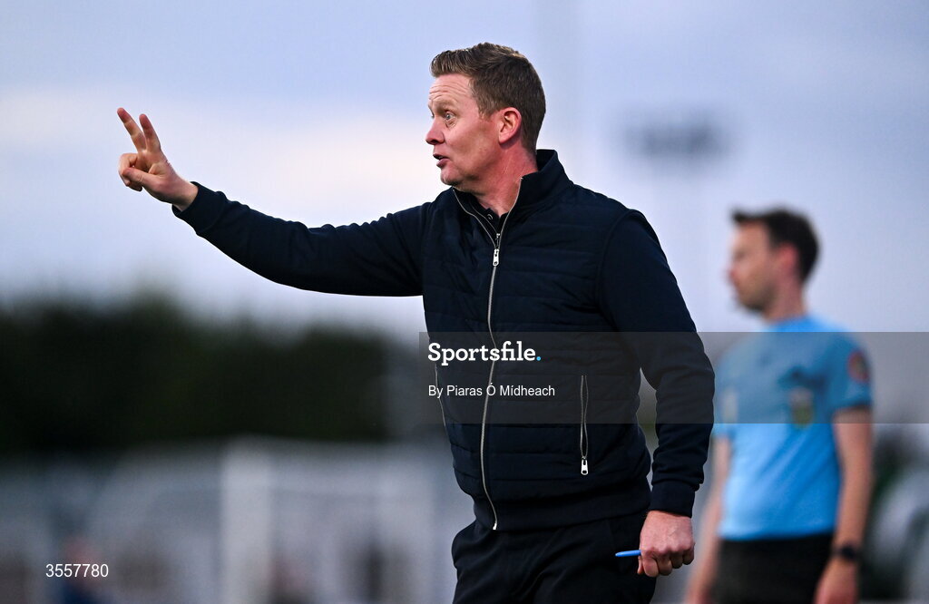 4 September 2026; Cork City manager Barry Robson during the SSE Airtricity Men’s First Division match between Bray Wanderers and Cork City at the Carlisle Grounds in Bray, Wicklow. Photo by Piaras Ó Mídheach/Sportsfile