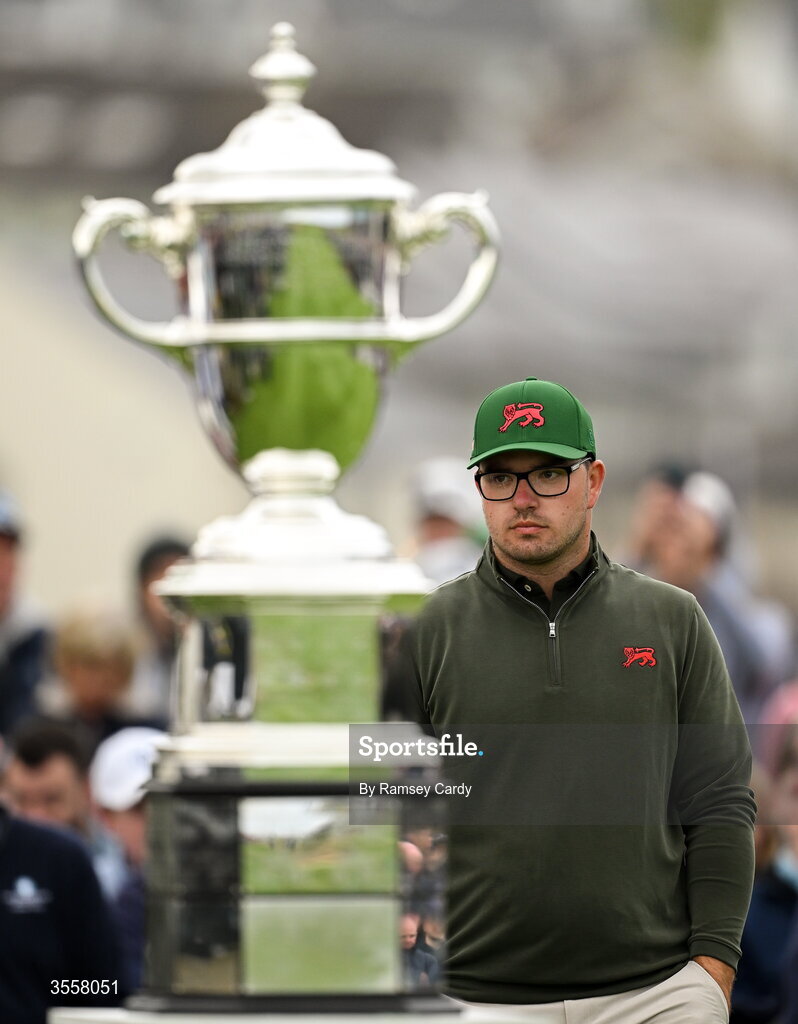 5 September 2026; Eliot Baker of Great Britain and Ireland during the foursomes matches on day one of the 51st Walker Cup at Lahinch Golf Club in Lahinch, Clare. Photo by Ramsey Cardy/Sportsfile