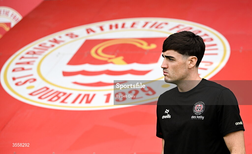 5 September 2026; Dawson Devoy of Bohemians before the Club Orange Men’s FAI Cup quarter-final match between St Patrick's Athletic and Bohemians at Richmond Park in Dublin. Photo by Seb Daly/Sportsfile