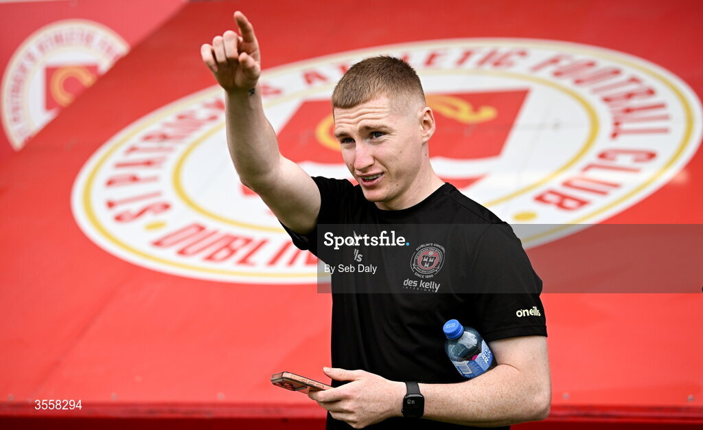 5 September 2026; Ross Tierney of Bohemians before the Club Orange Men’s FAI Cup quarter-final match between St Patrick's Athletic and Bohemians at Richmond Park in Dublin. Photo by Seb Daly/Sportsfile