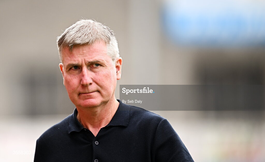 5 September 2026; St Patrick's Athletic manager Stephen Kenny before the Club Orange Men’s FAI Cup quarter-final match between St Patrick's Athletic and Bohemians at Richmond Park in Dublin. Photo by Seb Daly/Sportsfile