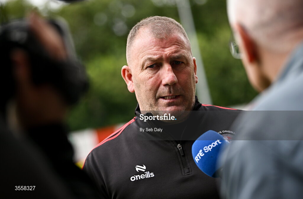 5 September 2026; Bohemians manager Alan Reynolds before the Club Orange Men’s FAI Cup quarter-final match between St Patrick's Athletic and Bohemians at Richmond Park in Dublin. Photo by Seb Daly/Sportsfile