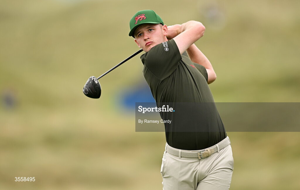 5 September 2026; Ben Bolton of Great Britain and Ireland during the singles matches on day one of the 51st Walker Cup at Lahinch Golf Club in Lahinch, Clare. Photo by Ramsey Cardy/Sportsfile