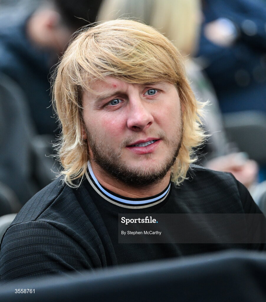 5 September 2026; UFC fighter Paddy "The Baddy" Pimblett in attendance ahead of the undisputed super lightweight championship fight between Katie Taylor and Flora Pili at the Once Upon A Time fight night in Croke Park, Dublin. Photo by Stephen McCarthy/Sportsfile