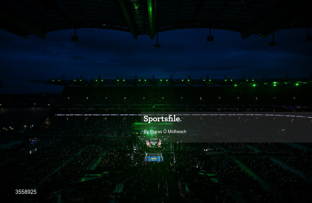 5 September 2026; A general view of Croke Park ahead of the undisputed super lightweight championship fight between Katie Taylor and Flora Pili at the Once Upon A Time fight night in Croke Park, Dublin. Photo by Piaras Ó Mídheach/Sportsfile