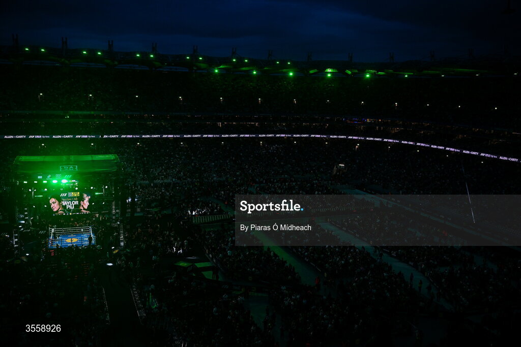 5 September 2026; A general view of Croke Park ahead of the undisputed super lightweight championship fight between Katie Taylor and Flora Pili at the Once Upon A Time fight night in Croke Park, Dublin. Photo by Piaras Ó Mídheach/Sportsfile
