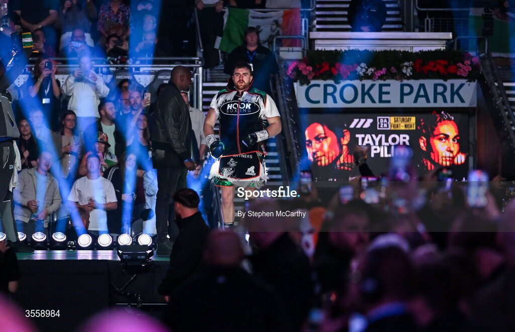 5 September 2026; Thomas Carty before his heavyweight bout with Dave Allen at the Once Upon A Time fight night in Croke Park, Dublin. Photo by Stephen McCarthy/Sportsfile