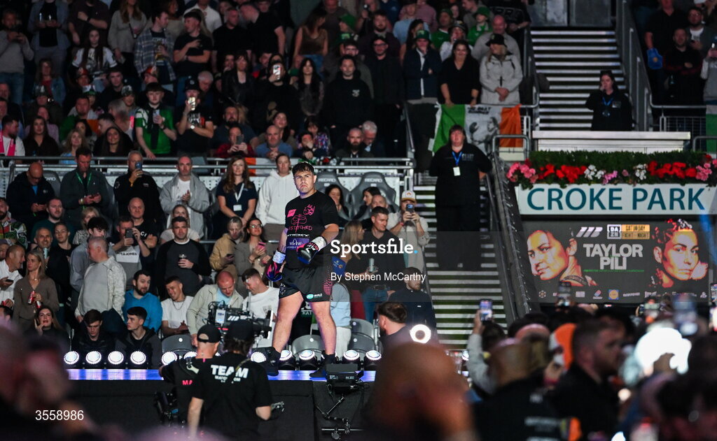 5 September 2026; Dave Allen before his heavyweight bout with Thomas Carty at the Once Upon A Time fight night in Croke Park, Dublin. Photo by Stephen McCarthy/Sportsfile