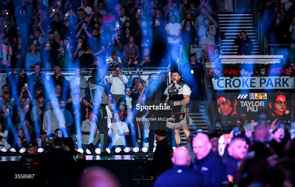 5 September 2026; Thomas Carty before his heavyweight bout with Dave Allen at the Once Upon A Time fight night in Croke Park, Dublin. Photo by Stephen McCarthy/Sportsfile