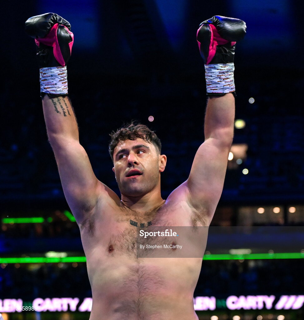 5 September 2026; Dave Allen before his heavyweight bout with Thomas Carty at the Once Upon A Time fight night in Croke Park, Dublin. Photo by Stephen McCarthy/Sportsfile
