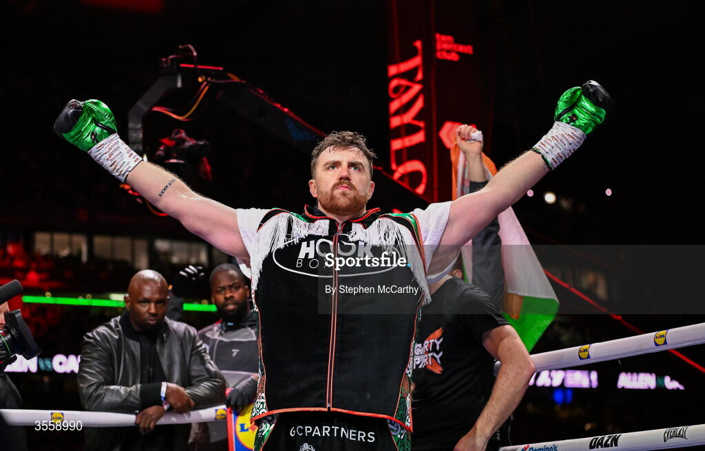 5 September 2026; Thomas Carty before his heavyweight bout with Dave Allen at the Once Upon A Time fight night in Croke Park, Dublin. Photo by Stephen McCarthy/Sportsfile