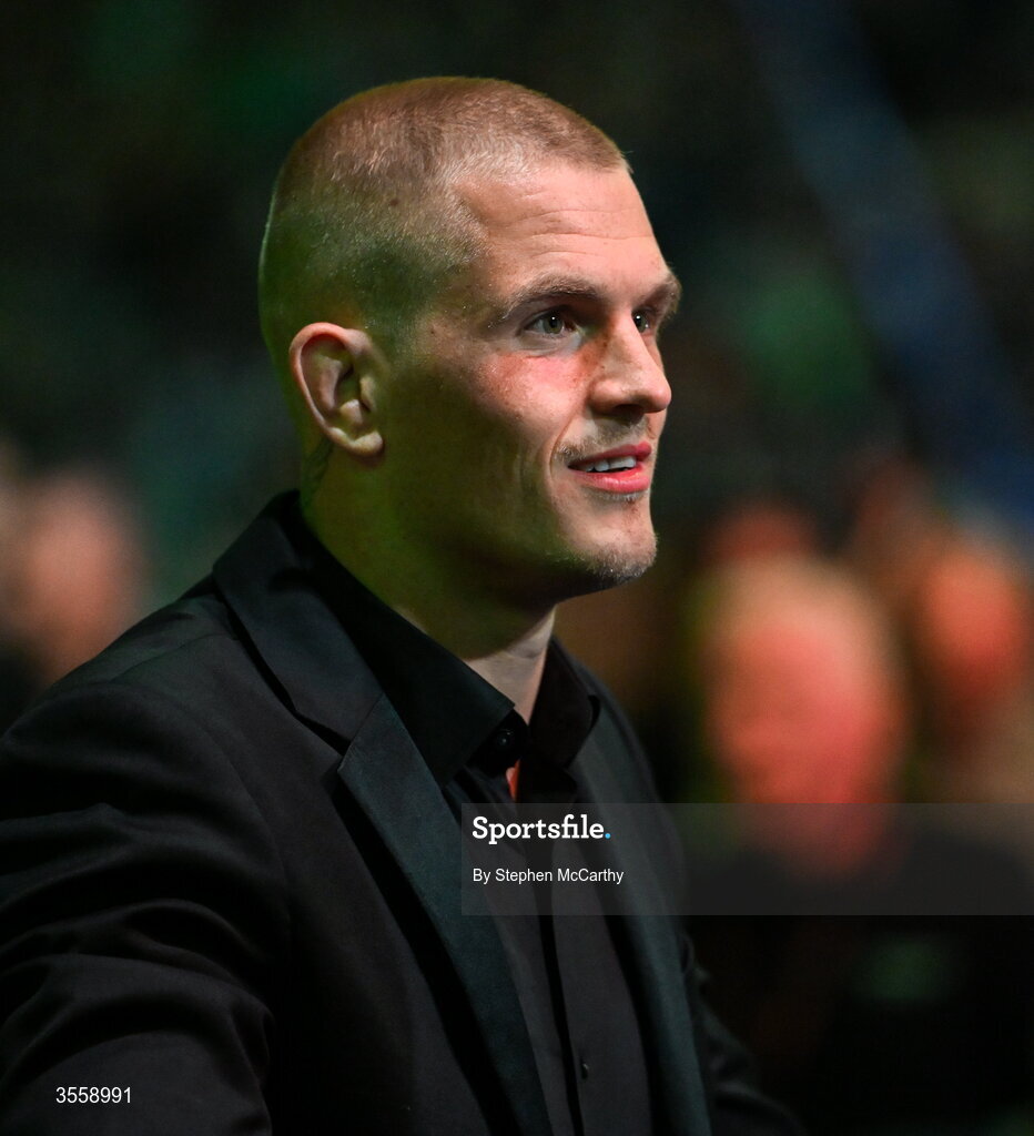 5 September 2026; UFC fighter Ian Machado Garry ahead of the undisputed super lightweight championship fight between Katie Taylor and Flora Pili at the Once Upon A Time fight night in Croke Park, Dublin. Photo by Stephen McCarthy/Sportsfile