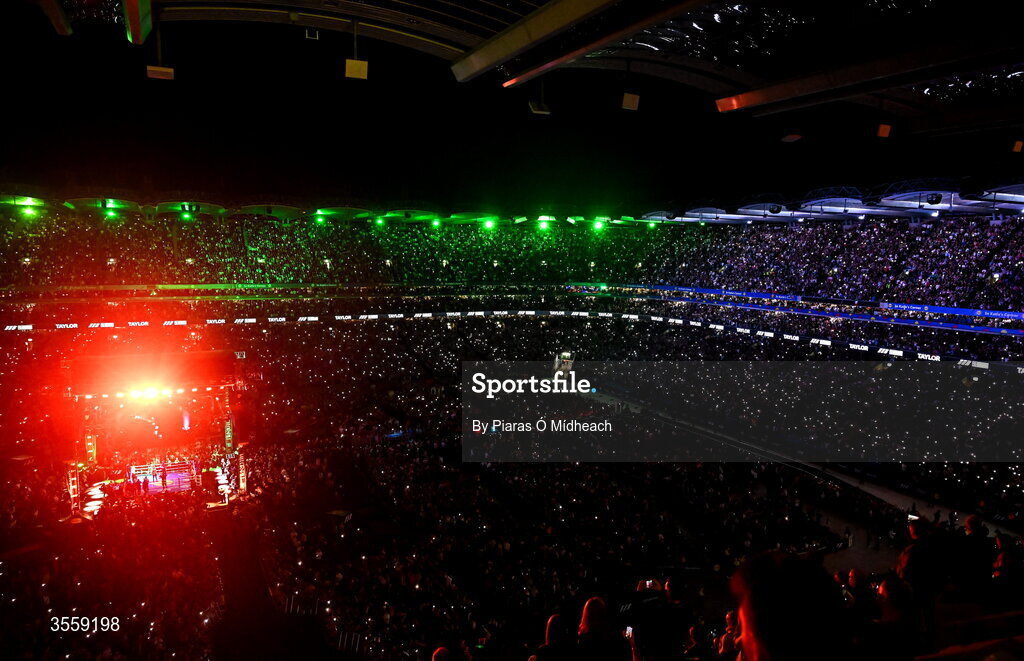 5 September 2026; A general view ahead of the undisputed super lightweight championship fight between Katie Taylor and Flora Pili at the Once Upon A Time fight night in Croke Park, Dublin. Photo by Piaras Ó Mídheach/Sportsfile