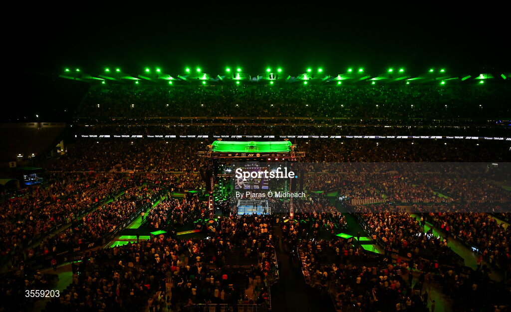 5 September 2026; A general view ahead of the undisputed super lightweight championship fight between Katie Taylor and Flora Pili at the Once Upon A Time fight night in Croke Park, Dublin. Photo by Piaras Ó Mídheach/Sportsfile
