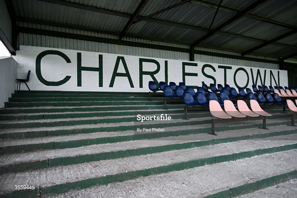 6 September 2026; A general view of Fr O'Hara Park before the Connacht Gold Senior Club Championship Group 3 match between Crossmolina Deel Rovers of Mayo and Mayo Gaels of Mayo at Charlestown Sarsfields GAA, Fr O'Hara Park, Charlestown in Mayo. Photo by Paul Phelan/Sportsfile