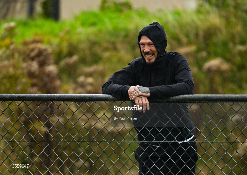 6 September 2026; Father of Kobe McDonald and former Mayo and Crossmolina Deel Rovers player Ciaran McDonald before the Connacht Gold Senior Club Championship Group 3 match between Crossmolina Deel Rovers of Mayo and Mayo Gaels of Mayo at Charlestown Sarsfields GAA, Fr O'Hara Park, Charlestown in Mayo. Photo by Paul Phelan/Sportsfile
