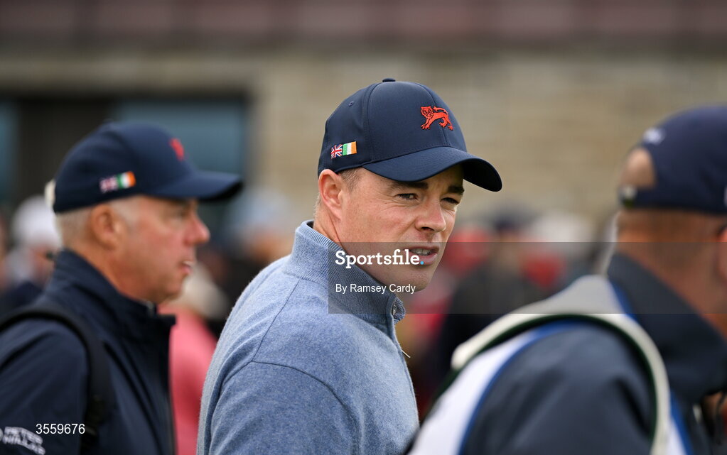 6 September 2026; Stuart Grehan of Great Britain and Ireland during the singles matches on day two of the 51st Walker Cup at Lahinch Golf Club in Lahinch, Clare. Photo by Ramsey Cardy/Sportsfile