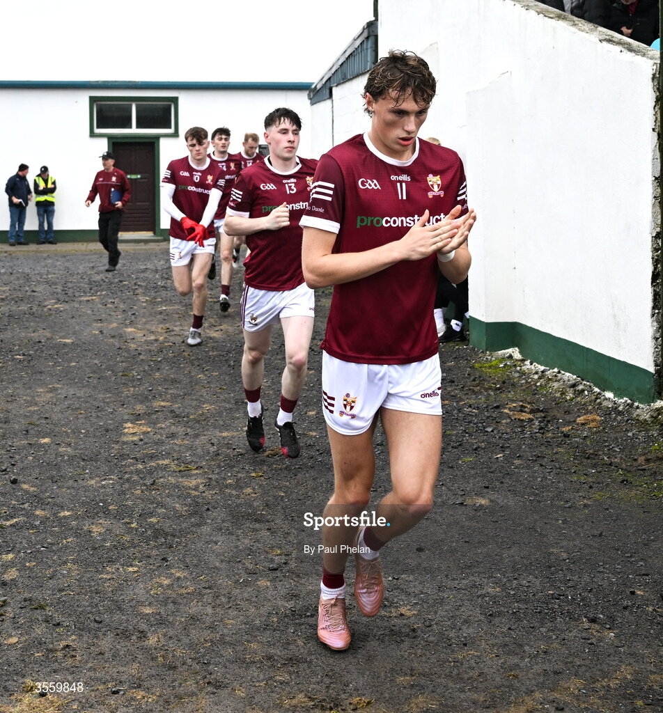 6 September 2026; Kobe McDonald of Crossmolina Deel Rovers runs out before the Connacht Gold Senior Club Championship Group 3 match between Crossmolina Deel Rovers of Mayo and Mayo Gaels of Mayo at Charlestown Sarsfields GAA, Fr O'Hara Park, Charlestown in Mayo. Photo by Paul Phelan/Sportsfile