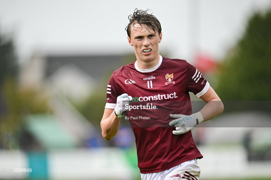 6 September 2026; Kobe McDonald of Crossmolina Deel Rovers during the Connacht Gold Senior Club Championship Group 3 match between Crossmolina Deel Rovers of Mayo and Mayo Gaels of Mayo at Charlestown Sarsfields GAA, Fr O'Hara Park, Charlestown in Mayo. Photo by Paul Phelan/Sportsfile