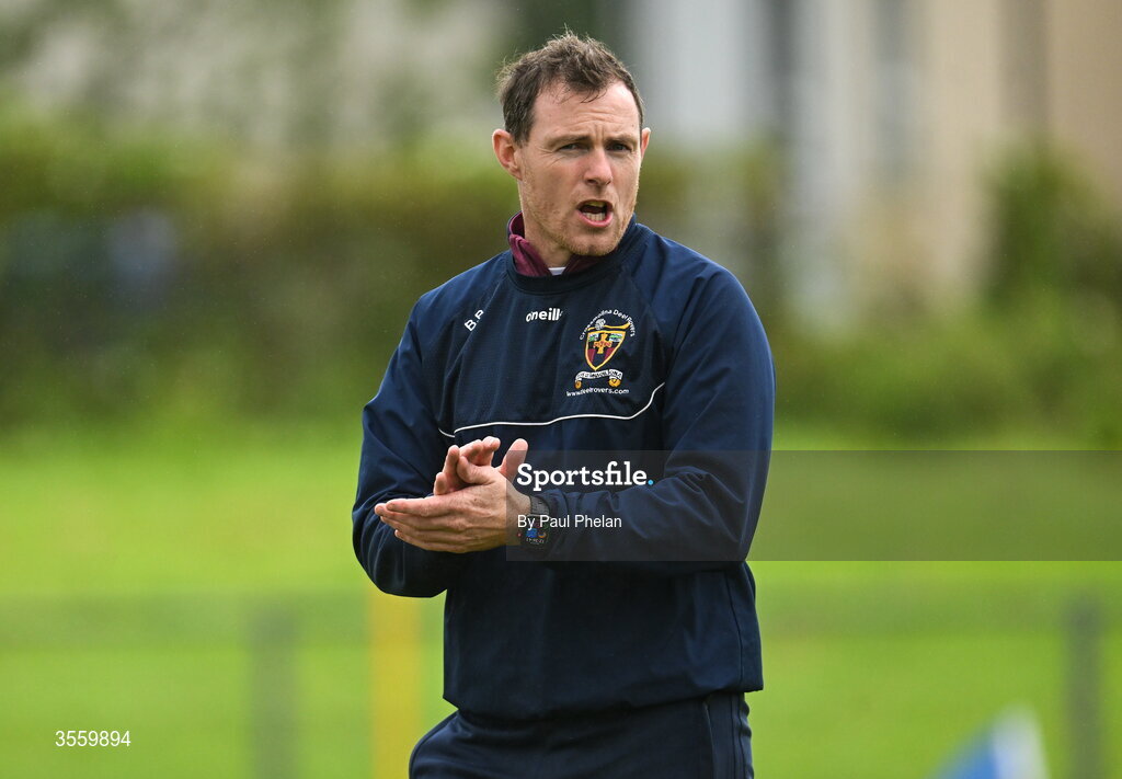 6 September 2026; Crossmolina Deel Rovers manager Brian Benson before the Connacht Gold Senior Club Championship Group 3 match between Crossmolina Deel Rovers of Mayo and Mayo Gaels of Mayo at Charlestown Sarsfields GAA, Fr O'Hara Park, Charlestown in Mayo. Photo by Paul Phelan/Sportsfile