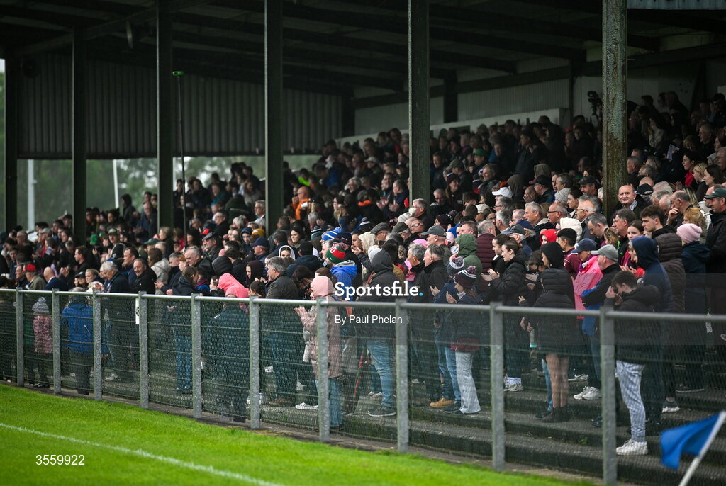 6 September 2026; The crowd in attendance during the Connacht Gold Senior Club Championship Group 3 match between Crossmolina Deel Rovers of Mayo and Mayo Gaels of Mayo at Charlestown Sarsfields GAA, Fr O'Hara Park, Charlestown in Mayo. Photo by Paul Phelan/Sportsfile