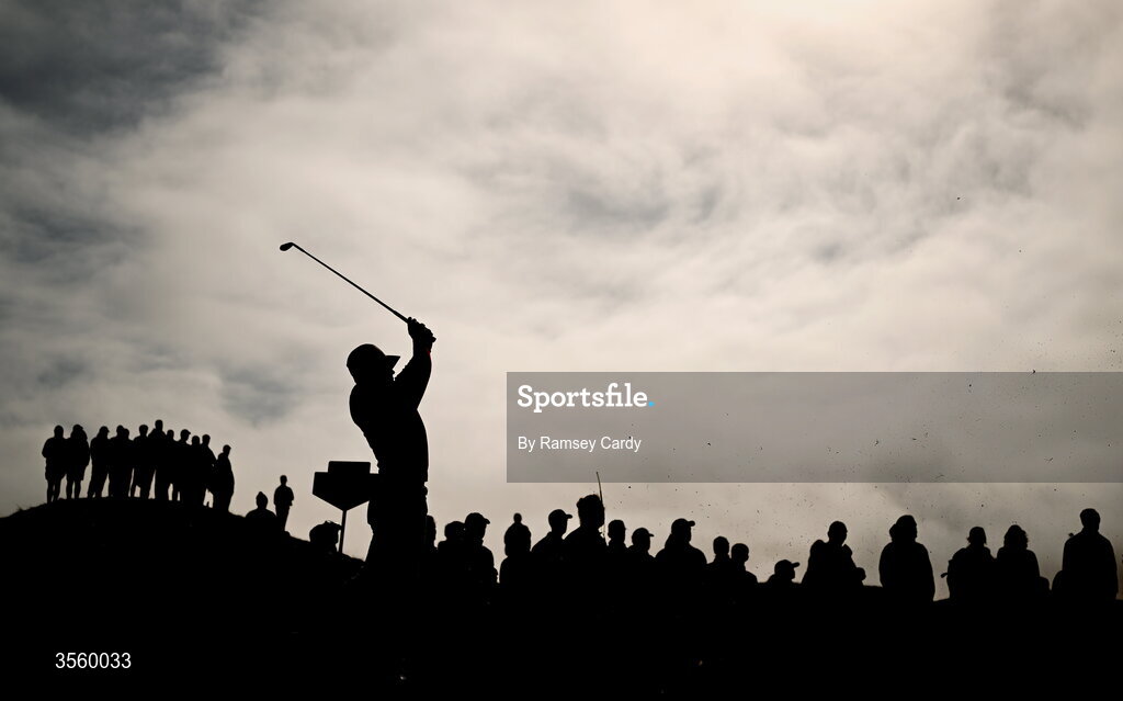 6 September 2026; Preston Stout of USA plays from the fairway on the 15th hole during the singles matches on day two of the 51st Walker Cup at Lahinch Golf Club in Lahinch, Clare. Photo by Ramsey Cardy/Sportsfile