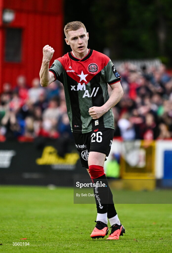 5 September 2026; Ross Tierney of Bohemians during the Club Orange Men’s FAI Cup quarter-final match between St Patrick's Athletic and Bohemians at Richmond Park in Dublin. Photo by Seb Daly/Sportsfile