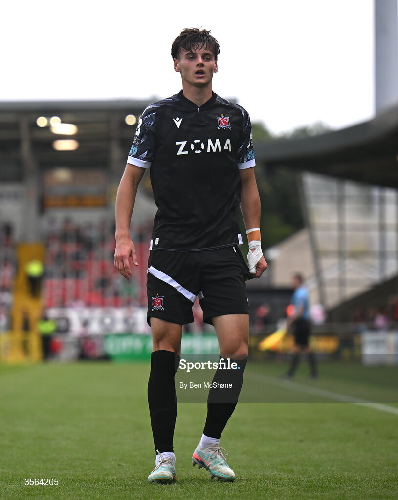 6 September 2026; Egor Vassenin of Dundalk during the Club Orange Men’s FAI Cup quarter-final match between Derry City and Dundalk at The Ryan McBride Brandywell Stadium in Derry. Photo by Ben McShane/Sportsfile